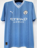 CHAMPIONS OF EUROPE #23 Man City 1:1 Home Blue Fans Jersey 2023/24 ★★