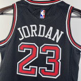 Bulls JORDAN #23 Black Kids NBA Jersey 热压