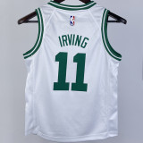 Celtics IRVING #11 White Kids NBA Jersey 热压