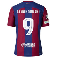 LEWANDOWSKI #9 BA 1:1 Quality Home Fans Jersey 2023/24 (UCL Font 欧冠字体) ★★