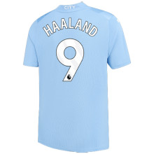 HAALAND #9 Man City 1:1 Home Blue Fans Jersey 2023/24 (League Font) ★★