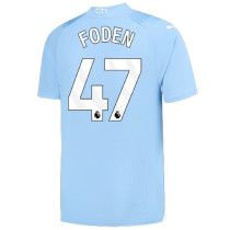 FODEN #47 Man City 1:1 Home Blue Fans Jersey 2023/24 (League Font) ★★