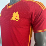 2023/24 Roma Home Red Plasyer Version Soccer Jersey 无胸前广告