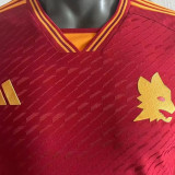 2023/24 Roma Home Red Plasyer Version Soccer Jersey 无胸前广告