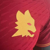 2023/24 Roma Home Red Plasyer Version Soccer Jersey 无胸前广告