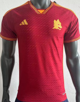 2023/24 Roma Home Red Plasyer Version Soccer Jersey 无胸前广告