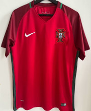 2016 Portugal Home Retro Soccer Jersey