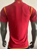 2023/24 Roma Home Red Plasyer Version Soccer Jersey 无胸前广告