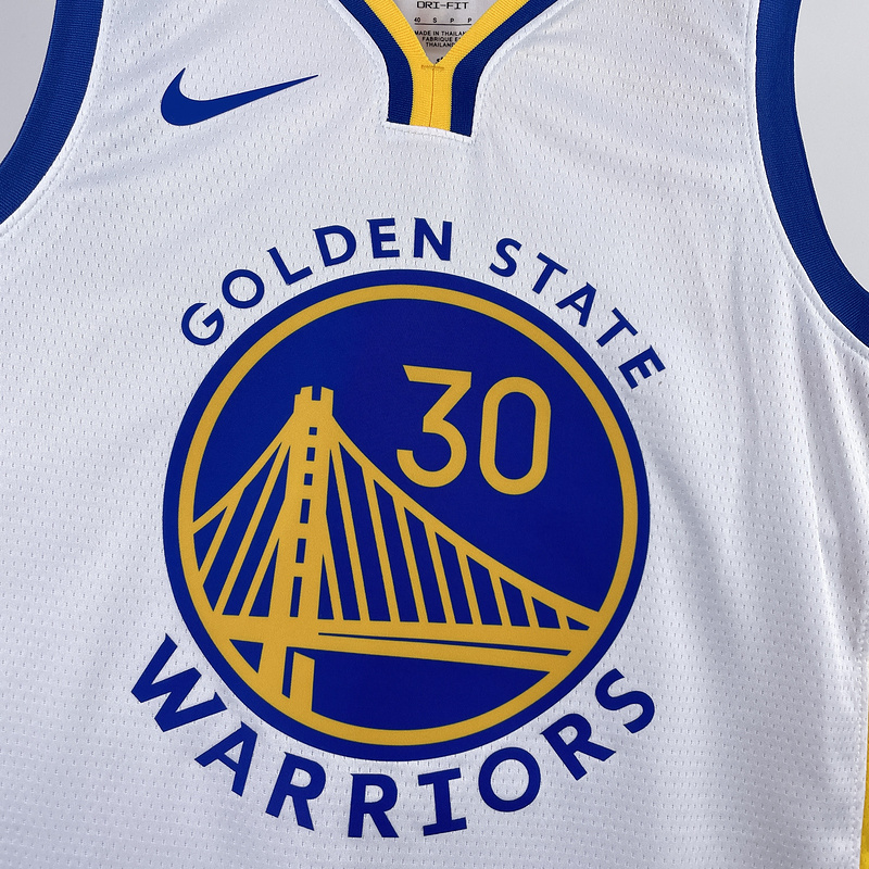 2023/24 Warriors THOMPSON #11 White NBA Jerseys