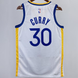 2023/24 Warriors CURRY #30 White  NBA Jerseys