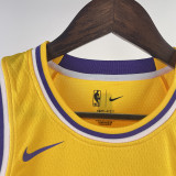 Lakers BRYANT #8 Yellow Kids NBA Jersey 热压