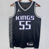 2023/24 Kings WILLIAMS #55 Black  NBA Jerseys 热压