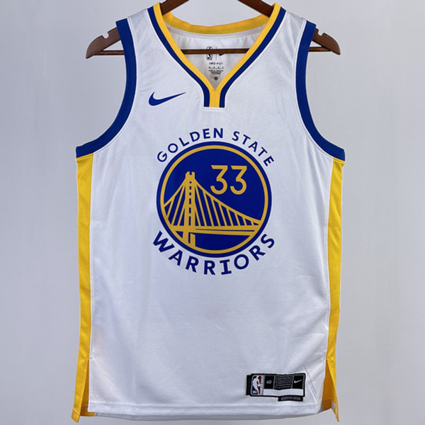 2023/24 Warriors WISEMAN #33 White  NBA Jerseys