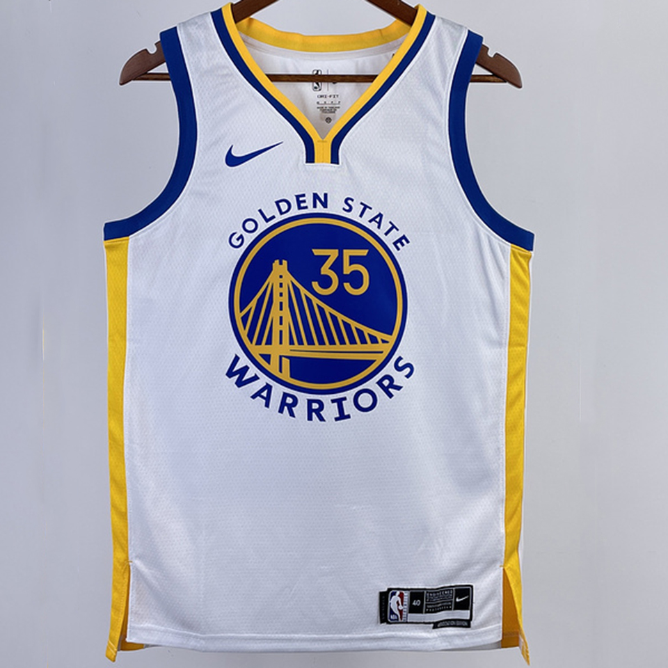 Nike Durant #35 Golden State Warriors Black Town Jersey Youth