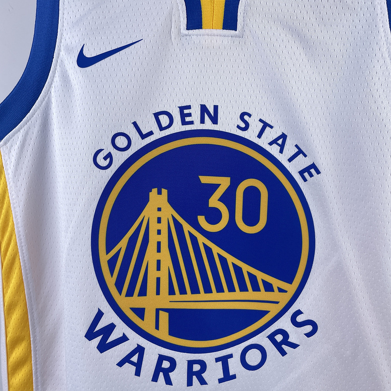 Warriors CURRY #30 Blue Kids NBA Jersey 热压