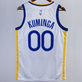 2023/24 Warriors KUMINGA #00 White  NBA Jerseys