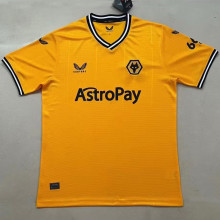 2023/24 Wolves Home Yellow Fans Soccer Jersey