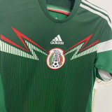2014 Mexico Home Green Retro Soccer Jersey