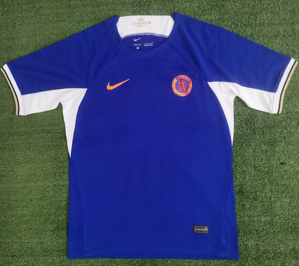 Brazil Team Training Jersey Fan Football Shirt Blue Nike Cotton