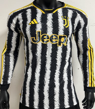 2023/24 JUV Home Player Version Long Sleeve Jersey