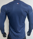 2023/24 PSG Home Blue Player Version Long Sleeve Jersey