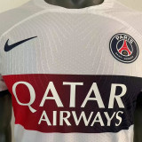 2023/24 PSG Away White Player Version Soccer Jersey