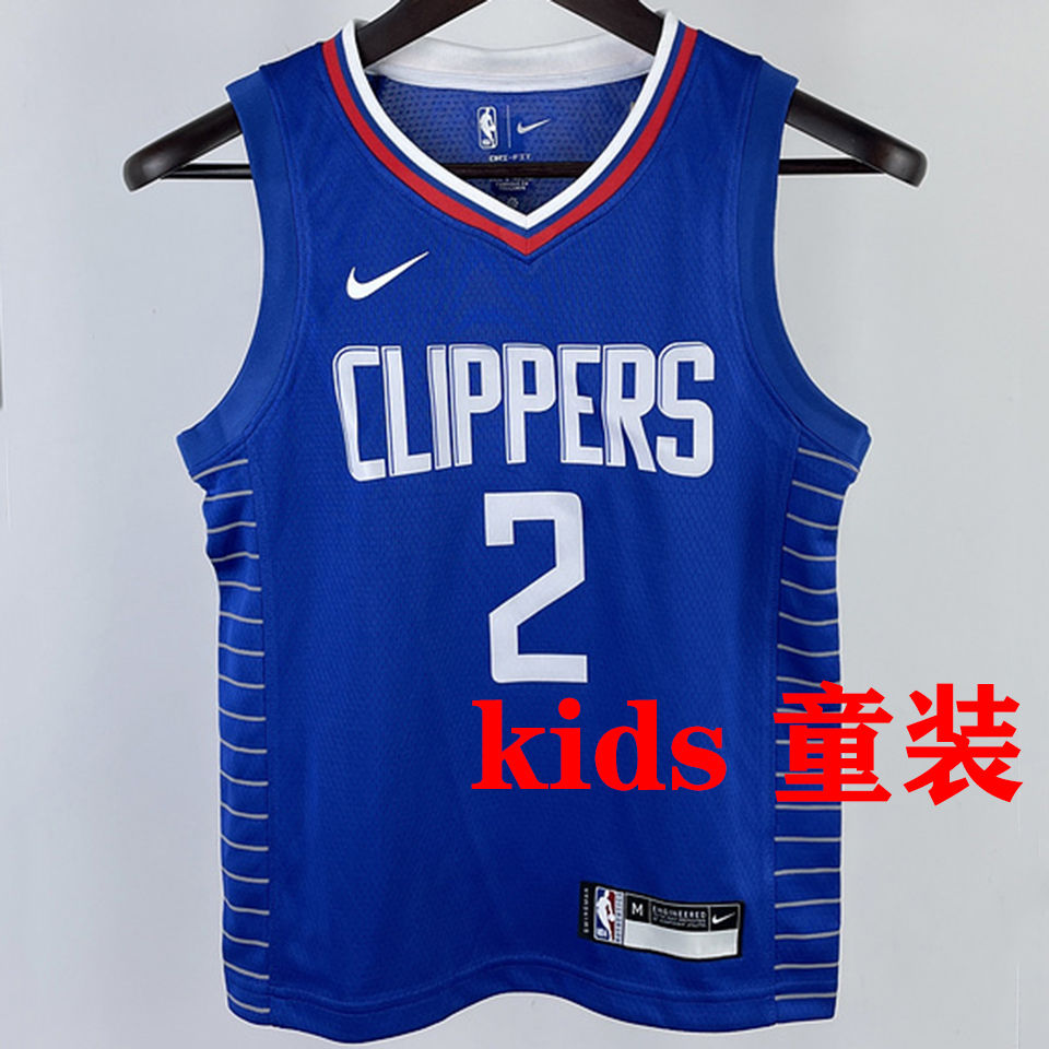 Clippers LEONARD #2 Black City Edition NBA Jerseys