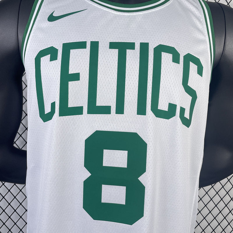 2023/24 Celtics PORAIGIS #8 White NBA Jerseys 热压
