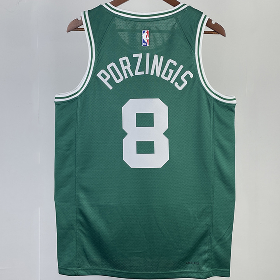 2023/24 Celtics PORAIGIS #8 White NBA Jerseys 热压