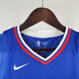 Clippers GEORGE #13 Blue Kids NBA Jersey 热压