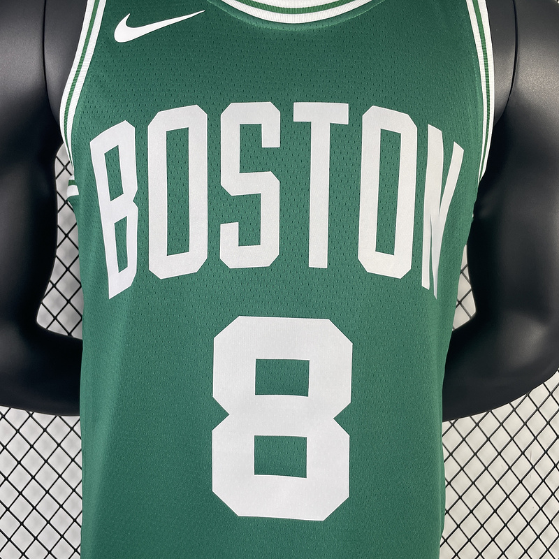 2023/24 Celtics PORAIGIS #8 White NBA Jerseys 热压