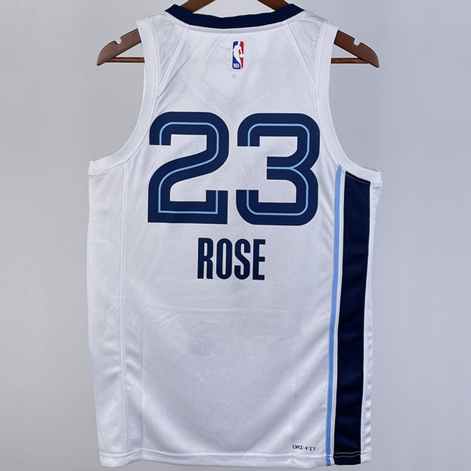 2023/24 Grizzlies ROSE #23 Sapphire Blue NBA Jerseys