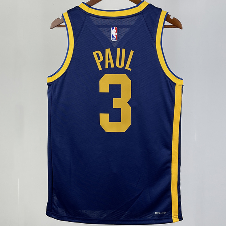 2023/24 Lakers PAUL #3 Dark Blue NBA Jerseys 热压