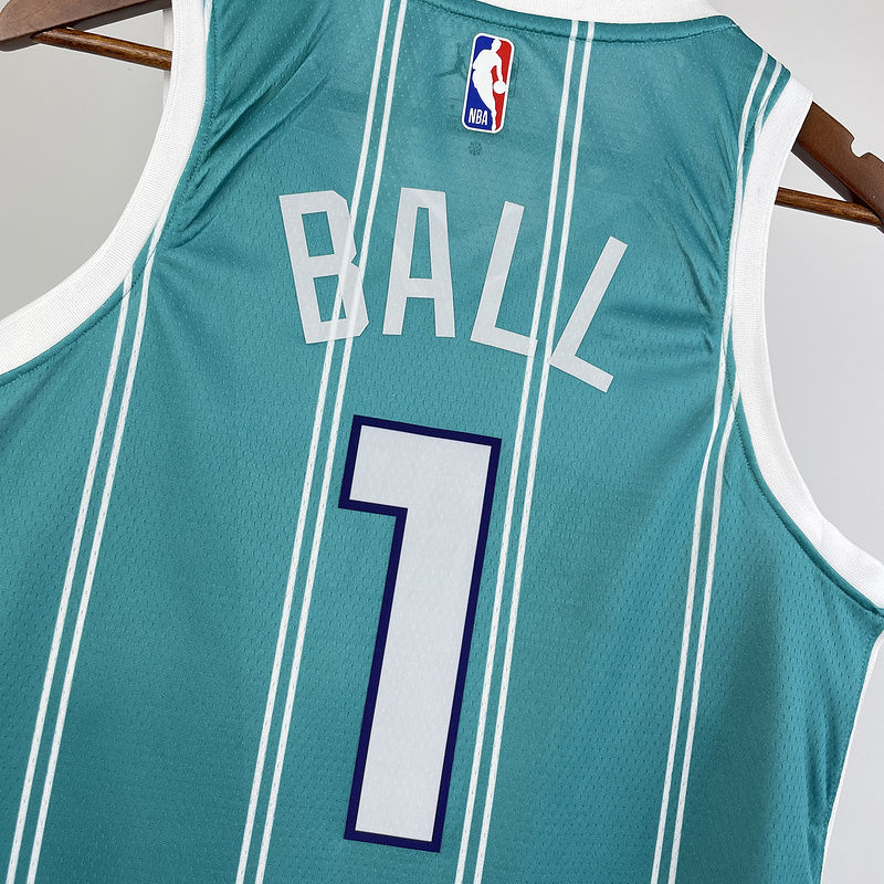 2023/24 Hornets BALL #1 Green NBA Jerseys