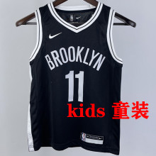 Nets IRVING #11 Bkacl Kids NBA Jersey 热压