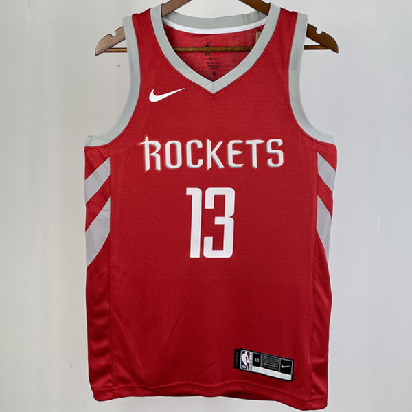 Rockets  HARDEN #13 Red NBA Jerseys