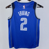 Mavericks IRVING #2 Blue  Kids NBA Jersey 热压