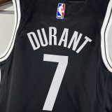 Nets DURANT #7 Bkacl Kids NBA Jersey 热压