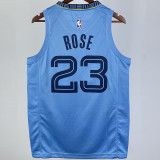 Grizzlies ROSE #23 Blue  NBA Jerseys