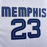 2023/24 Grizzlies ROSE #23 White  NBA Jerseys