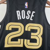 Grizzlies ROSE #23 Black City Edition NBA Jerseys