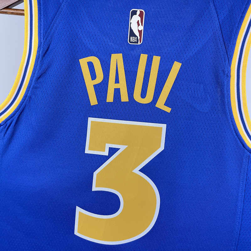 2023/24 Lakers PAUL #3 Blue NBA Jerseys 热压