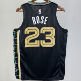 Grizzlies ROSE #23 Black City Edition NBA Jerseys