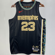 Grizzlies ROSE #23 Black City Edition NBA Jerseys