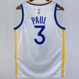 2023/24 Lakers PAUL #3 White NBA Jerseys 热压