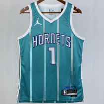 2023/24 Hornets  BALL #1 Green NBA Jerseys