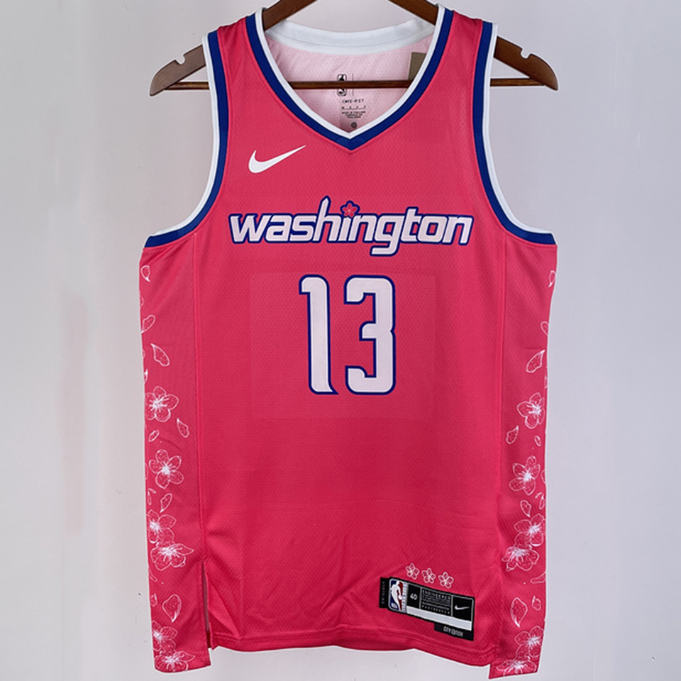 2023/24 Wizards POOLE #13 White Home NBA Jerseys