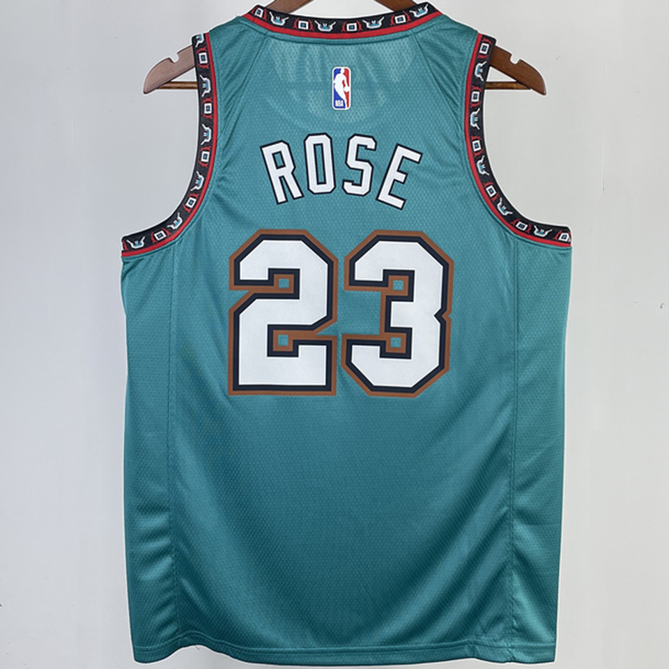 2023/24 Grizzlies ROSE #23 White NBA Jerseys