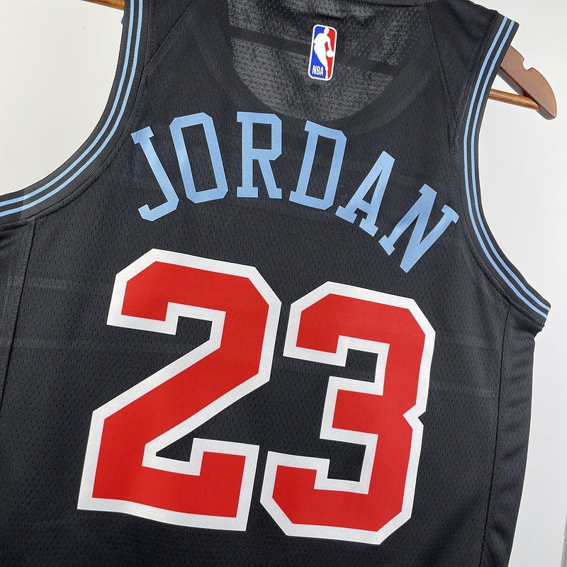 2023/24 Bulls JORDAN #23 Black City Edition NBA Jerseys 热压