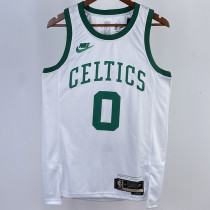 2023/24 Celtics TATUM #0  White Retro NBA Jerseys 热压